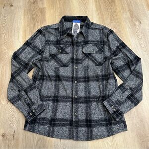 NWT Colorado Clothing Black and Gray Plaid Flannel Shirt
